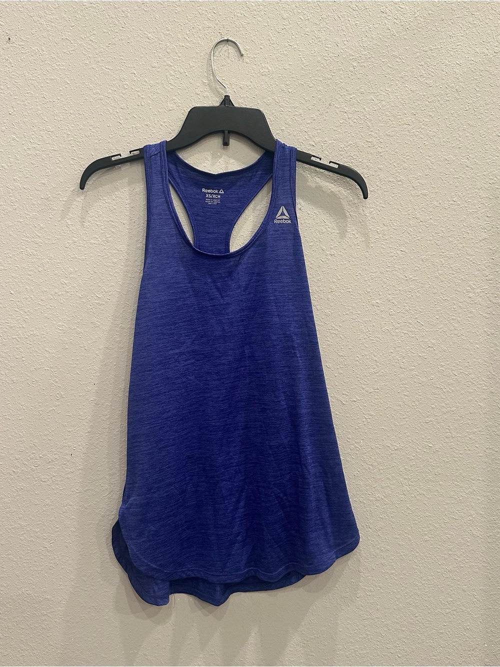Reebok Blue Racerback Tank Top Athleisure Gym Yoga XS